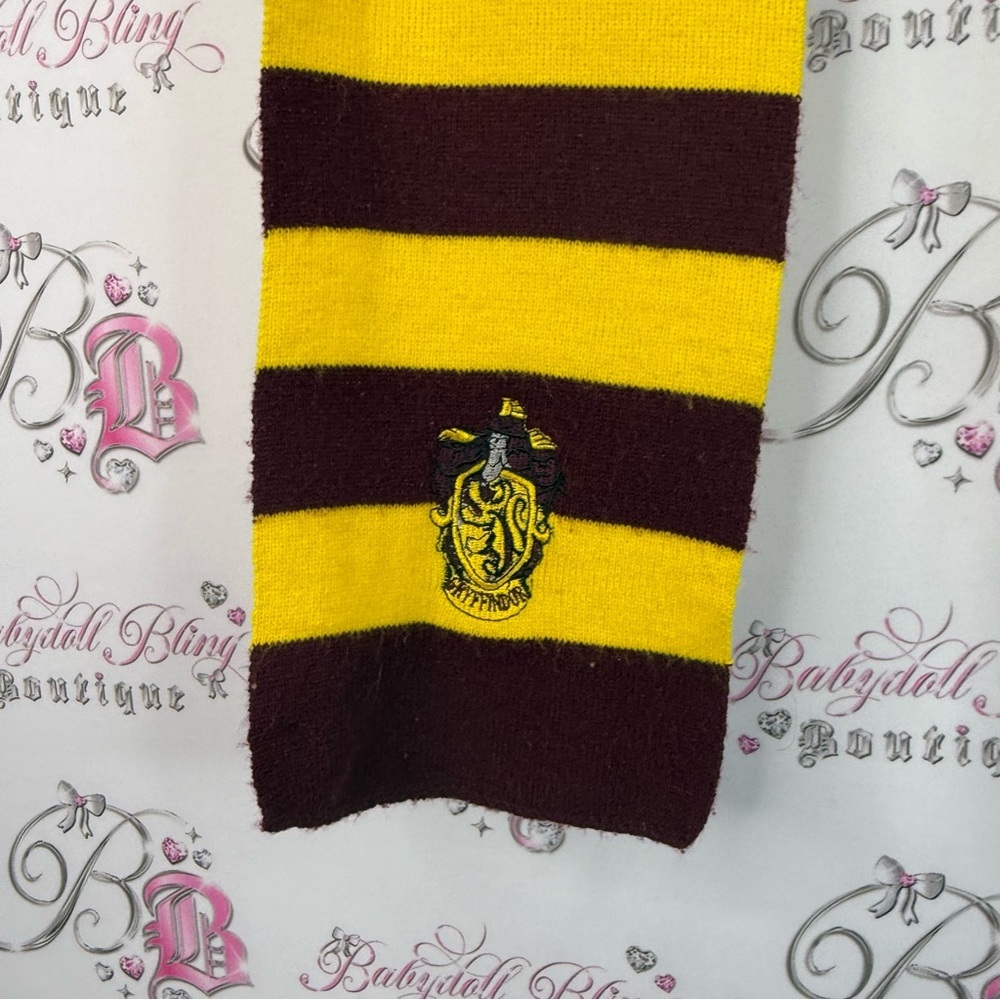 Harry Potter scarf gryffindor Yellow and Maroon Striped Scarf knit - Picture 2 of 8